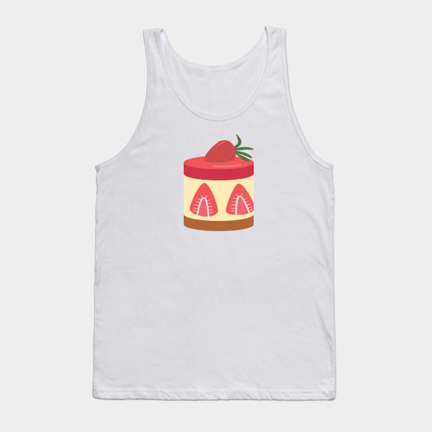 Strawberry Cheesecake Tank Top by TheMoodyDecor